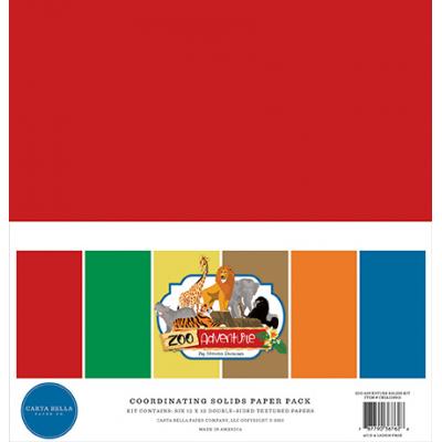 Carta Bella Zoo Adventure - Solids Paper Pack